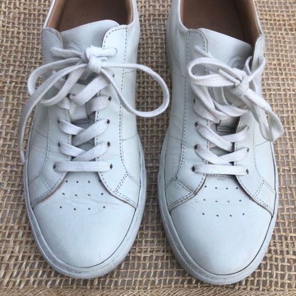 GREATS The Royale Blanco White Leather Sneakers - Picture 3 of 16